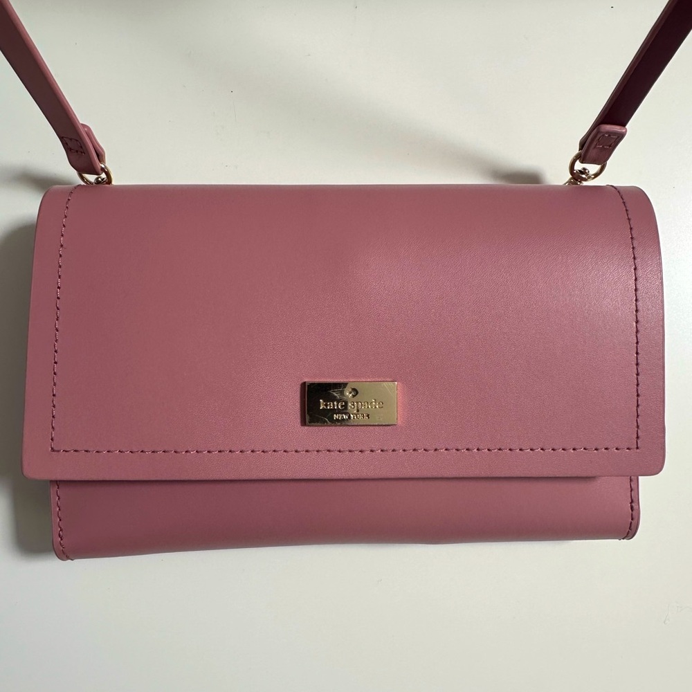 Kate Spade Cross Body Sling Bag / Clutch / Wallet in pink